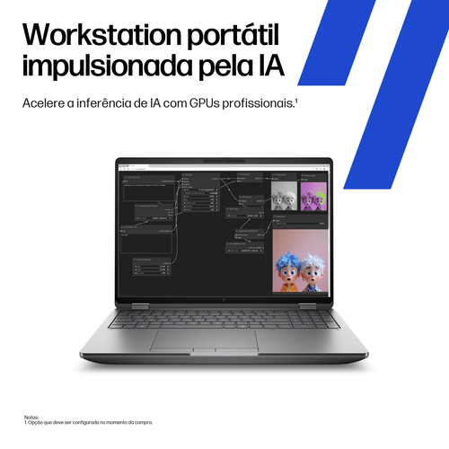 HP ZBook Fury G1i 40,6 cm (16") Estação de trabalho móvel - WUXGA - Intel Core Ultra 7 2ª geração - Tecnologia vPro - 32 G