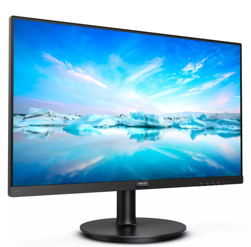 Philips 221V8A 22" (55.9 cm) Class Full HD LCD Monitor - 16:9 - Textured Black - 21.5" (54.6 cm) Viewable - Vertical Align