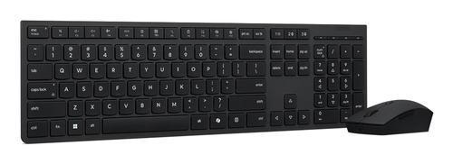 Lenovo Professional Tastatur & Maus - Deutsch - Tastatur, Kabellos, Bluetooth/RF 2,40 GHz USB Typ-A, Schere - Maus, Optisc