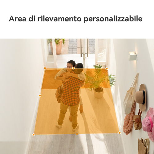 Imou Ranger Dual Pro 10MP Telecamera da interno, motorizzata, con doppia ottica 5MP+5MP, sirena integrata e faretto, tasto