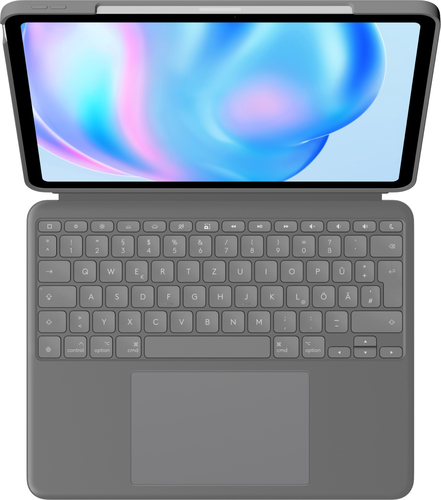 Logitech Combo Touch Keyboard/Cover Case for 33 cm (13") Apple iPad Air 13 (2024) iPad Air - Oxford Gray - Scuff Resistant