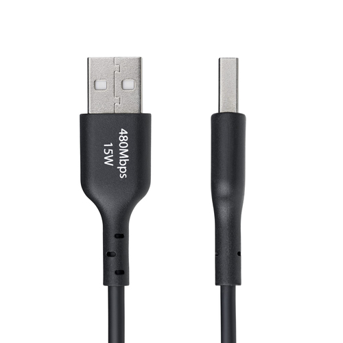 StarTech.com 1m (3ft) USB-A to USB-C Charging Cable, Charge & Sync, 3A, USB 2.0, TPE Jacket - Black USB Charging Cord - US