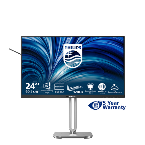Philips 24B2N4200 24" Class Full HD LCD Monitor - 60.5 cm (23.8") Viewable - Thin Film Transistor (TFT) - 1920 x 1080 - 12