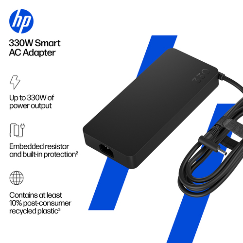 HP Smart-Netzteil, 330 W. Zweck: Universal, Netzteiltyp: Drinnen, Eingangsspannung: 90 - 264 V. Produktfarbe: Schwarz, LED