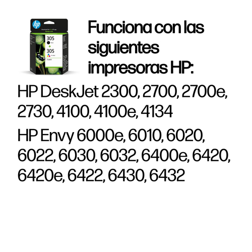 HP 305 2-PACK TRI-COLOR/BLACK