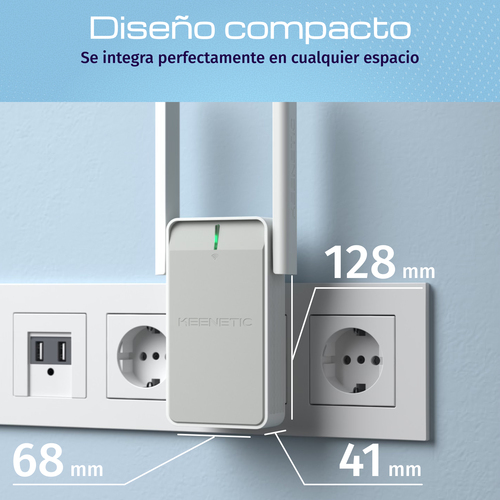 Keenetic Buddy 6 (KN-3411) AX3000 Mesh Wi-Fi 6 Range Extender with Gigabit Ethernet Port. Type: Network repeater, Data tra