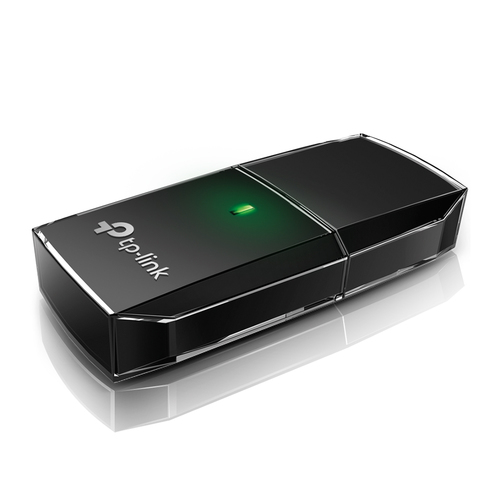 TP-Link Archer T2U IEEE 802.11ac Wi-Fi Adapter for Desktop Computer, Notebook - USB 2.0 - 600 Mbit/s - 2.40 GHz ISM - 5 GH