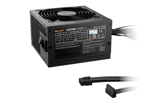 be quiet! System Power 11 S11-650W EPS12V, EPS 2.92, ATX 3.1 Stromversorgung - 650 W - Schwarz - Intern - 120 V AC, 230 V 