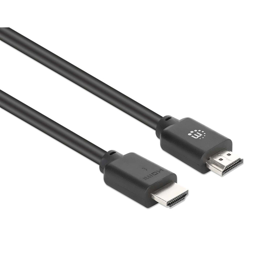 Manhattan 4K@60Hz High Speed HDMI Cable with Ethernet, 2 m (7 ft.). Cable length: 2 m, Connector 1: HDMI Type A (Standard)