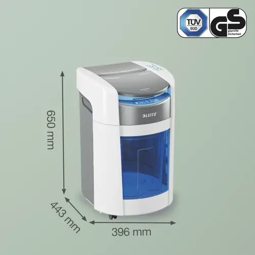 Leitz IQ OptiMax Autofeed Small Office 200 P5 Micro Cut Paper Shredder. Shredding type: Micro-cut shredding, Working width