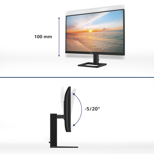 Philips 1000 series 27E1N1900AE/00. Display diagonal: 68.6 cm (27"), Display resolution: 3840 x 2160 pixels, HD type: 4K U