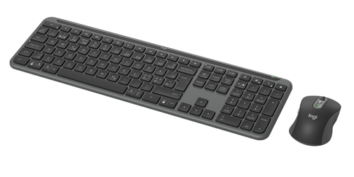 Logitech Signature Slim MK950 Keyboard & Mouse - Danish, Norwegian, Swedish, Finnish - USB Type A Scissors Wireless Blueto