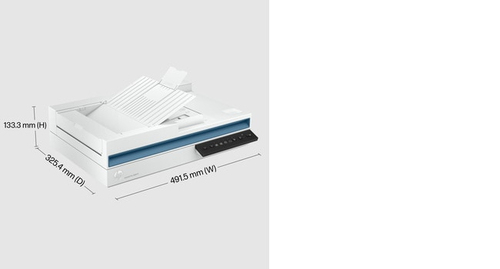 Scanner ADF HP ScanJet Pro 3600 f1 - Résolution Optique 600 x 600 dpi - Couleur 48 bit - Échelle des Gris 8 bit - USB