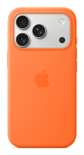 IPHONE 17 PRO SILICONE CASE WITH MAGSAFE ORANGE