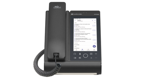 Teams C470HD Total Touch IP-Phone PoE GbE black with integrated BT and Dual Band Wi-Fi
2 Ethernet 10/100/1000 ports, 720x1