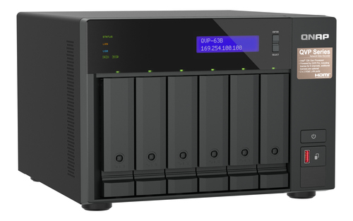 QNAP QVP-63B. Tipo: NAS. Tipo de chassis: Tower. Classe do dispositivo: Pequenas e Médias Empresas. Família de processador