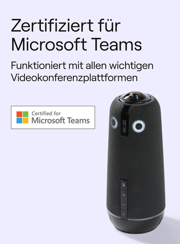Owl Labs Meeting Owl 4+ Videokonferenzausrüstung - Dunkelgrau - für Videokonferenzen, Huddle Space - 3840 x 2160 Video (Li