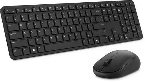 Dell Pro 5 KM526 Tastatur & Maus - US-International - Tastatur, Kabellos, Funk 2,40 GHz USB Typ-A, Plunger, Schwarz - Maus