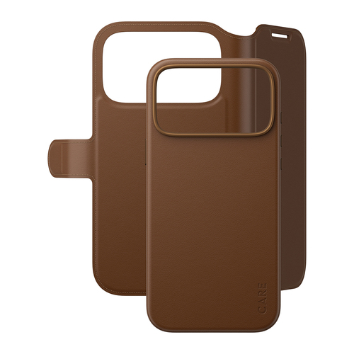 CARE Tango Tasche (Brieftasche) Apple iPhone 17 Pro Max Smartphone - Braun