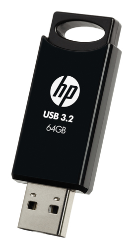 HP 712w 64 GB USB 3.2 (Gen. 1) Typ A Flash-Laufwerk - Schwarz - 120 MB/s Read Speed - 2 Jahr(e) Garantie