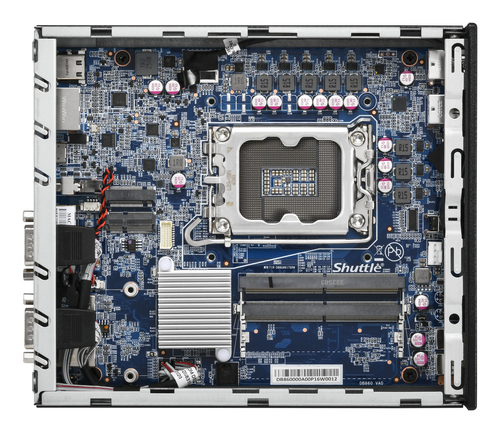 Shuttle DB860. Gehäusetyp: 1,35 l großer PC, Produkttyp: Mini-PC Barebone. Motherboard Chipsatz: Intel B860, Prozessorsock