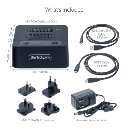 StarTech.com Solid State Drive Duplicator - Standalone - Compact
