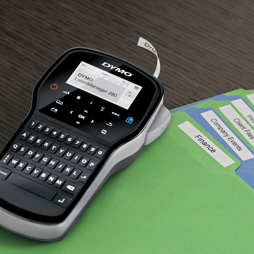 Etiqueteuse électronique Dymo LabelManager 280 - Transfert thermique - 20 mm/s Mono - Ruban adhésif, Etiquette6 mm, 9 mm, 