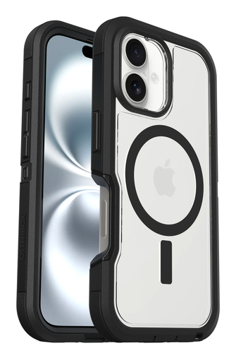 OtterBox Defender XT Clear. Case type: Cover, Markenkompatibilität: Apple, Kompatibilität: iPhone 16, Maximale Bildschirmg