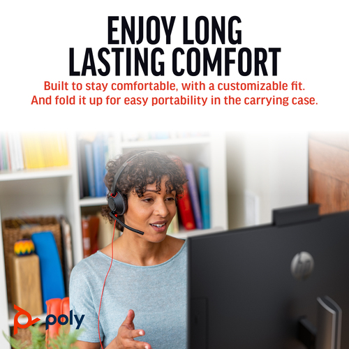 HP Poly Blackwire 5210 Monaural USB-C Headset +3.5mm Plug +USB-C/A Adapter. Product type: Headset. Connectivity technology