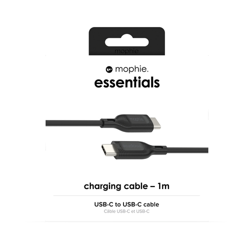 Mophie Essentials 1 m USB-C Data Transfer Cable - Black