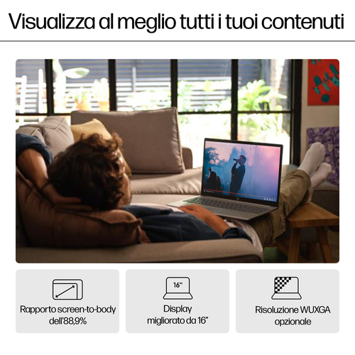 Computer portatile - HP Pavilion 16-af0000 16-af0013nl 40,6 cm (16") - WUXGA - Intel Core Ultra 7 155U - 16 GB - 1 TB SSD 
