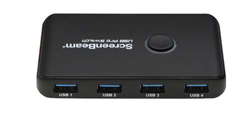 Switcher/Commutateur A/V ScreenBeam - Noir - 2 x Entrées - 4 x Sorties - USB - Appareil audio Compatible