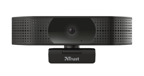 Trust - Webcam - 30 fps - Schwarz - USB 2.0 - 3840 x 2160 Pixel Videoauflösung - Autofokus - 74° Angle - Mikrofon - Comput