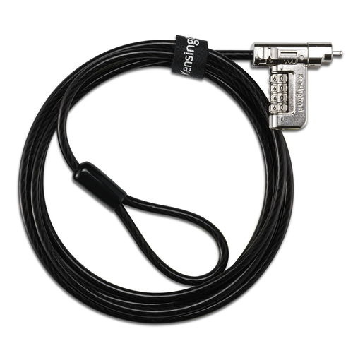 Kensington Universal Kabelschloss Für Notebook - 1,83 m Kabel - Zurücksetzbar - 4 Ziffern - Kombinationsschloss - Karbonst