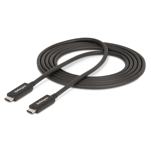 StarTech.com 2 m Aktives Thunderbolt 4 Kabel, 40 Gbit/s, 100W PD, 8K Display Kabel, kompatibel mit USB4, Thunderbolt 3, US