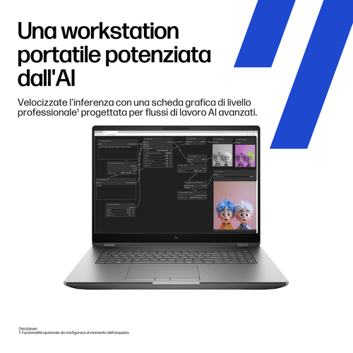 Workstation portatile - HP ZBook Fury G1i 45,7 cm (18") - WQXGA - 165 Hz - Intel Core Ultra 7 Seconda generazione 255HX - 