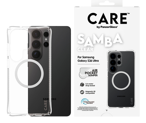 CARE Case for Samsung Galaxy S26 Ultra Smartphone - Transparent, White