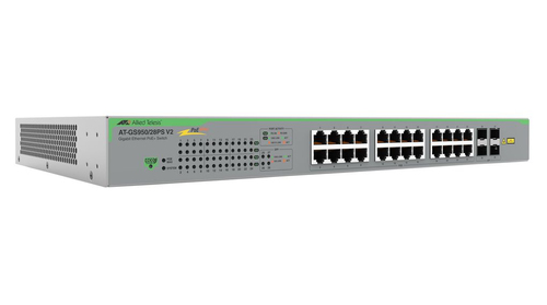 Allied Telesis GS950 V2 GS950/28PS V2 24 Ports Manageable Ethernet Switch - Gigabit Ethernet - 10/100/1000Base-T, 100/1000