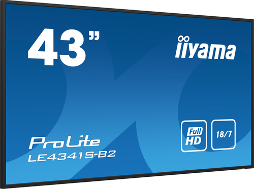 iiyama PROLITE LE4341S-B2. Produktdesign: Digital Signage Flachbildschirm. Bildschirmdiagonale: 108 cm (42.5"), Bildschirm