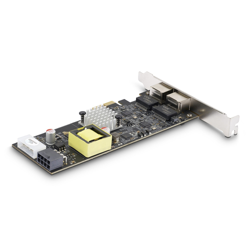 StarTech.com 2.5Gigabit Ethernet Card - 2.5GBase-T - Plug-in Card - Black - PCI Express 2.0 x2 - Low Profile Bracket Heigh
