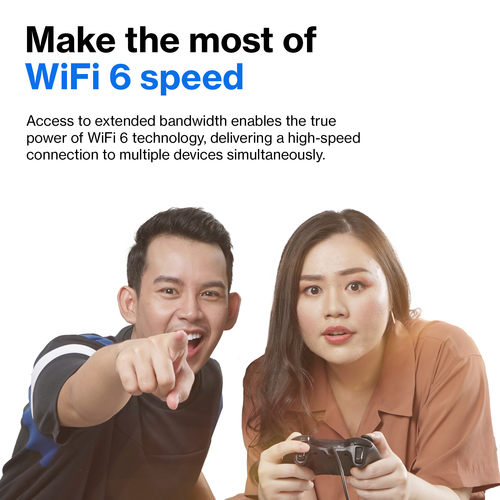 Linksys Hydra 6 Wi-Fi 6 IEEE 802.11ax Ethernet Wireless Router - Dual Band - 2.40 GHz ISM Band - 5 GHz UNII Band - 384 MB/