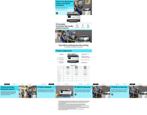 HP Officejet Pro 9120b Wired & Wireless - Tintenstrahl-Multifunktionsdrucker - Farbe - Kopierer/Fax/Drucker/Scanner - 32 S