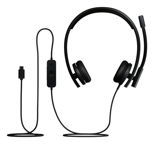 Logitech Kabel Stereo Headset - Schwarz - Microsoft-Teams-Zertifizierung - Binaural - Host-Schnittstelle: USB-Typ C