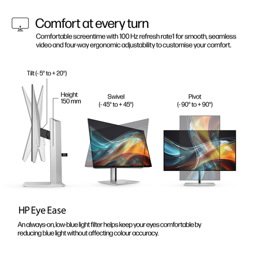 HP 724pf 24" Class Full HD Monitor LED - 16:9 - 60,5 cm (23,8") Viewable - Tecnologia IPS (In-plane switching) - Edge LED 
