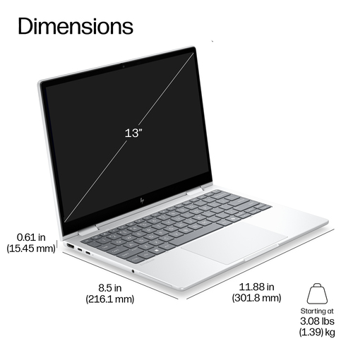 HP EliteBook 8 Flip G2i Next Gen AI. Product type: Laptop, Form factor: Clamshell. Processor family: Intel Core Ultra 5, P