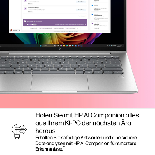 HP ProBook 4 G1q 35,6 cm (14 Zoll) Copilot+ PC Notebook - WUXGA - Qualcomm Snapdragon X X1-26-100 - 32 GB - 512 GB SSD - S