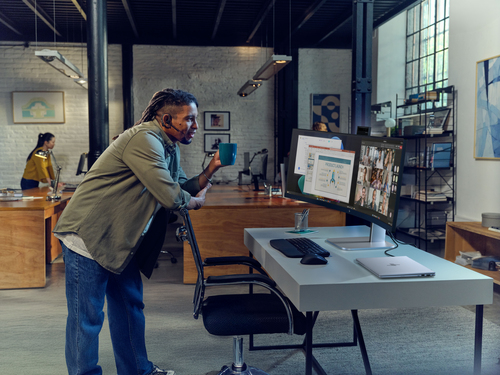 HP Series 5 Pro 49 inch DQHD Conferencing Monitor - 549pm. Display diagonal: 124.5 cm (49"), Display resolution: 5120 x 14