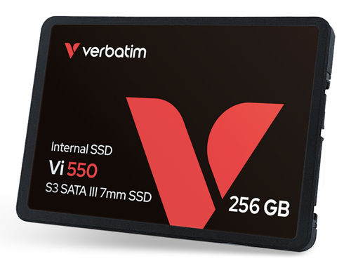 Unità stato solido Verbatim Vi550 S3 - 2,5" Interno - 256 GB - SATA (SATA/600) - 150 TB TBW - 560 MB/s Velocità massima tr