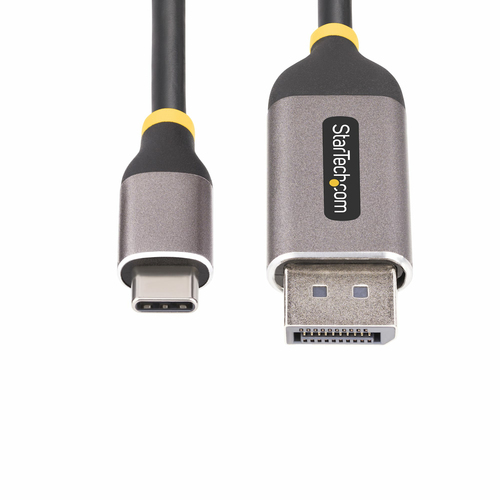 StarTech.com 10ft (3m) USB-C to DisplayPort Adapter Cable, 8K 60Hz, 4K 144Hz, HDR10, USB Type-C to DP 1.4 Converter, USB4/