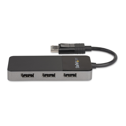StarTech.com 3-Port DisplayPort 1.4 Splitter, DisplayPort to 3x DP Multi-Monitor Adapter, Triple 4K Computer MST Hub, Wind